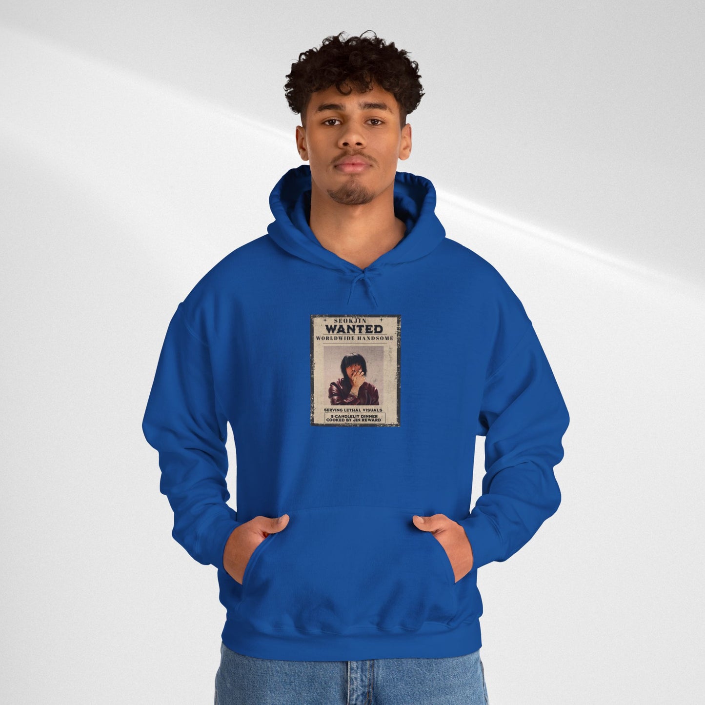 Jin Hoodie — "WANTED" Vintage Photo Poster Graphic Hoodie