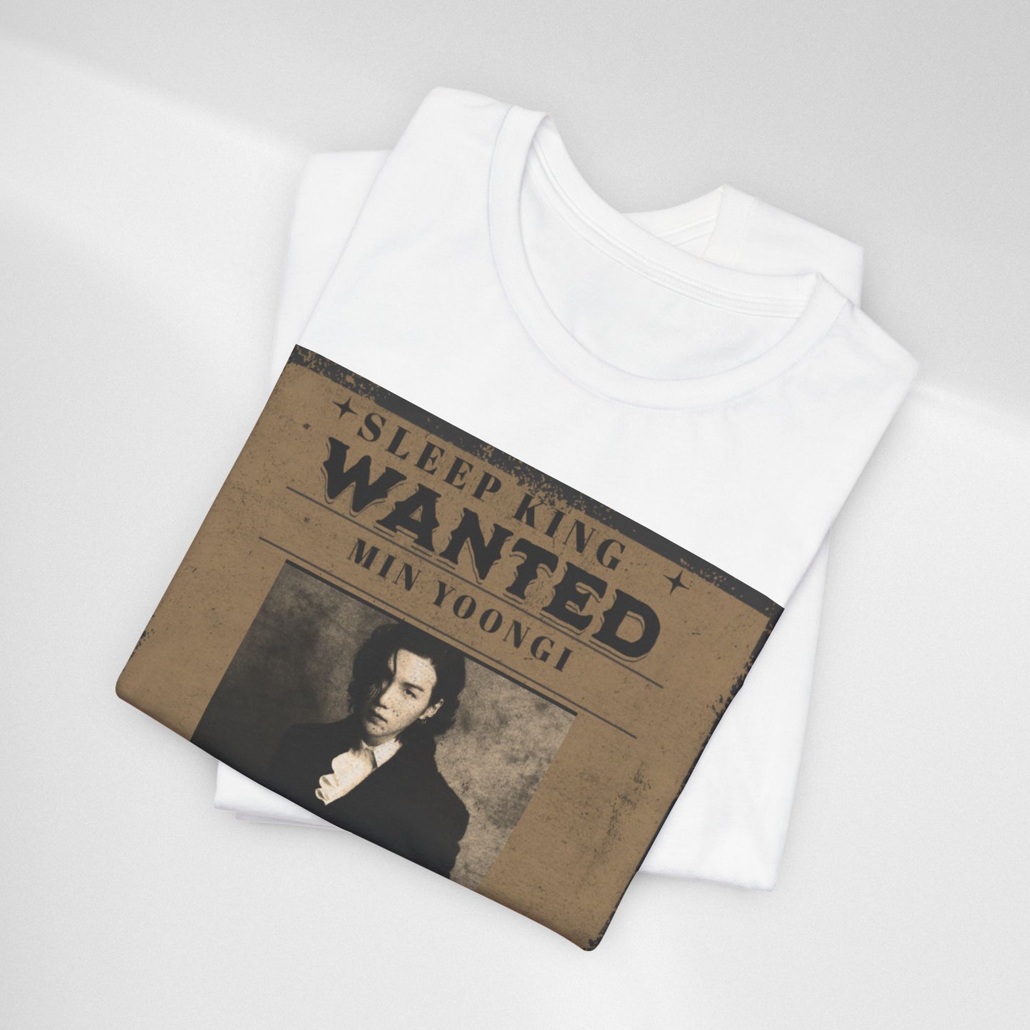 Sleep King Wanted Tee — Vintage 'Min Yoongi' Poster Shirt