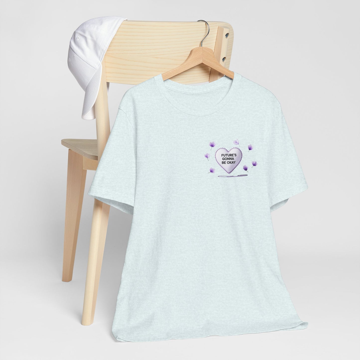 Future's Gonna Be Okay T-Shirt — Purple Heart Positive Graphic Tee
