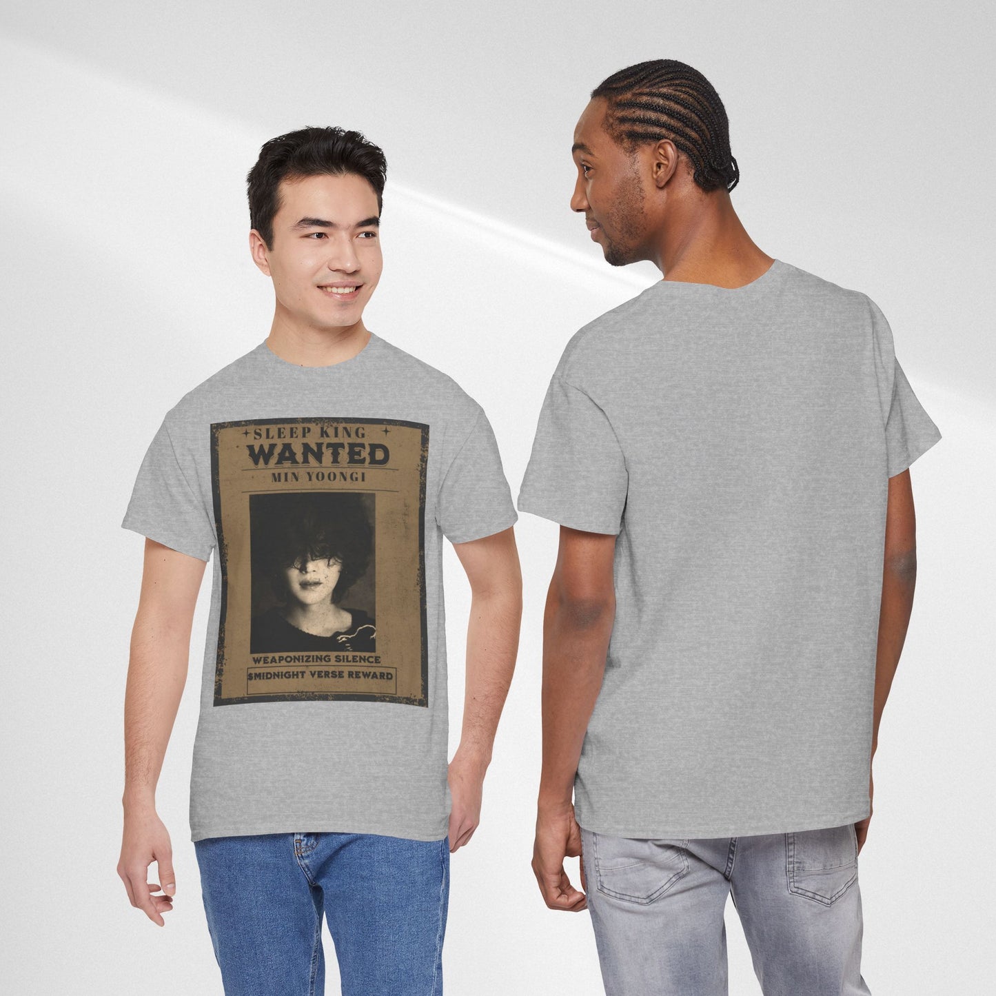 Suga Vintage “Sleeping Wanted” Retro Poster T-Shirt