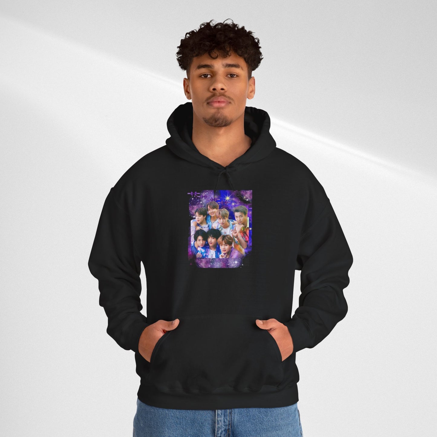 BTS Hoodie — Purple Collage Photo Graphic Hoodie