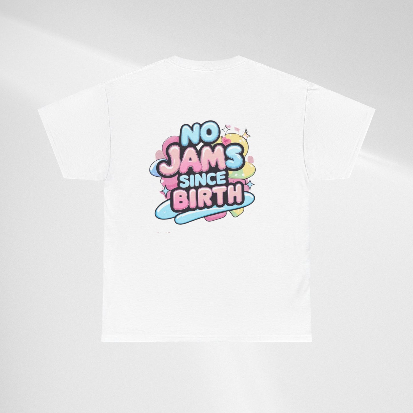 No Jams Since Birth T-Shirt — Cute Pastel Graphic Tee