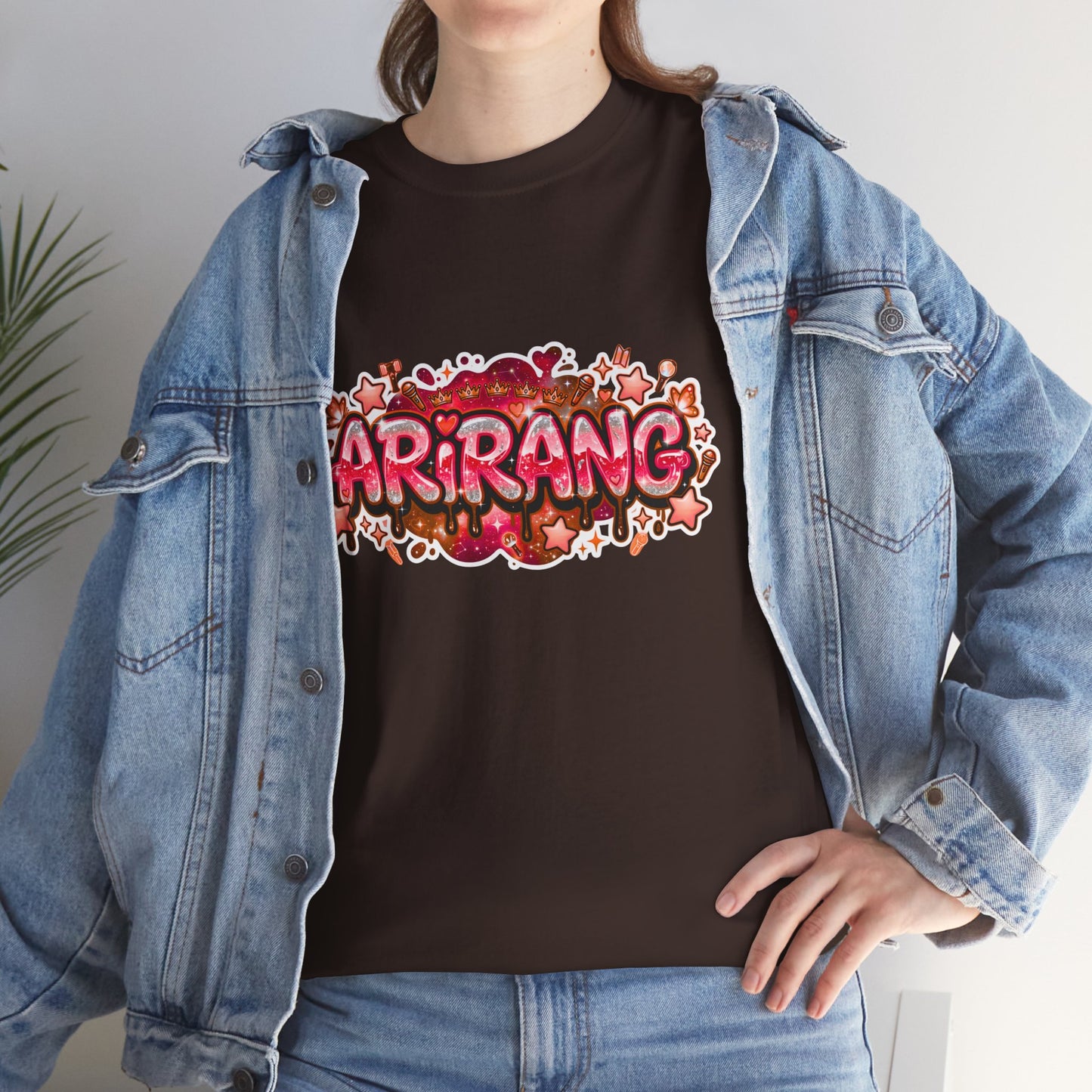 BTS Arirang Floral Graphic Tee - Korean Music Tribute Shirt