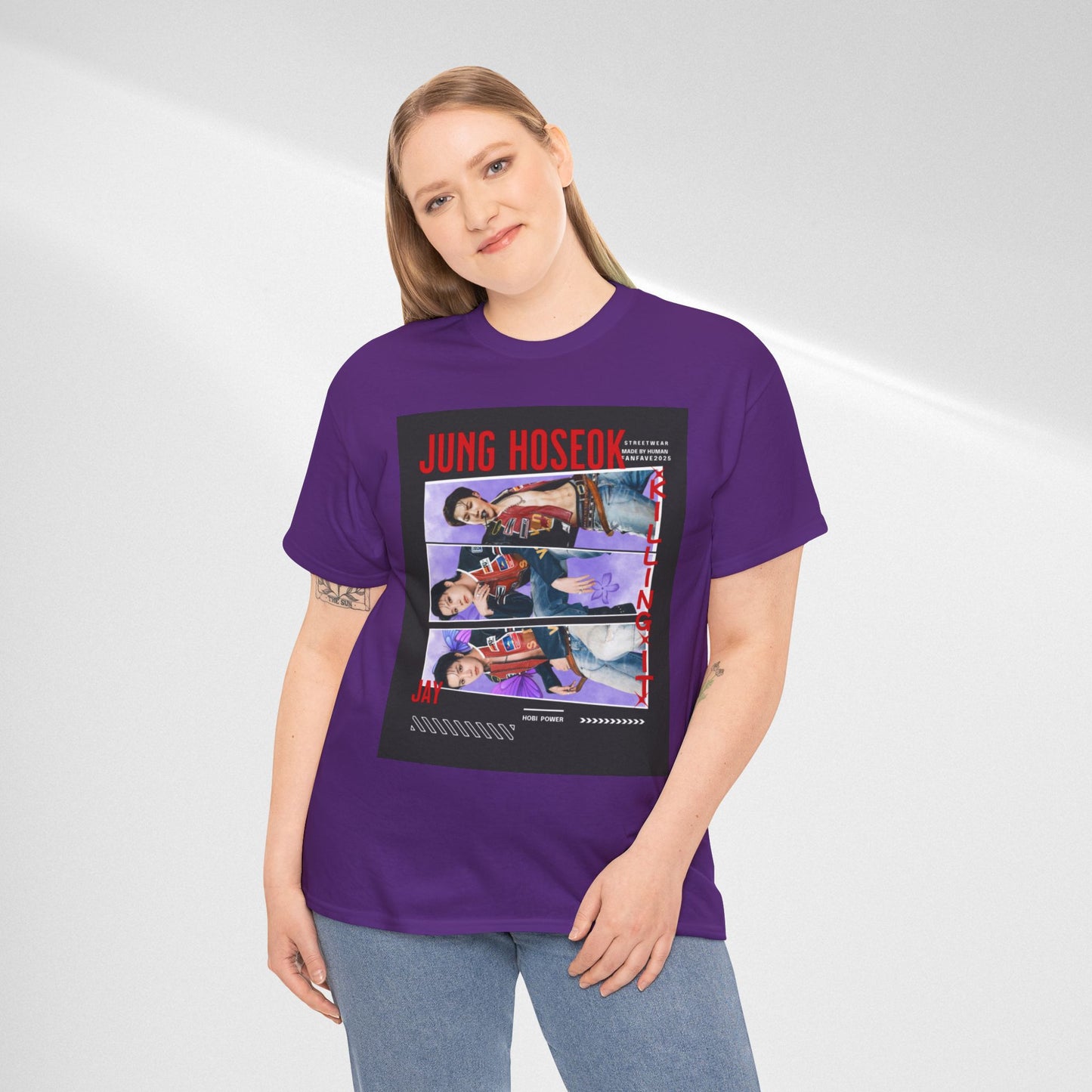Jung Hoseok Photo Collage Tee — Retro K-Pop Fan Shirt