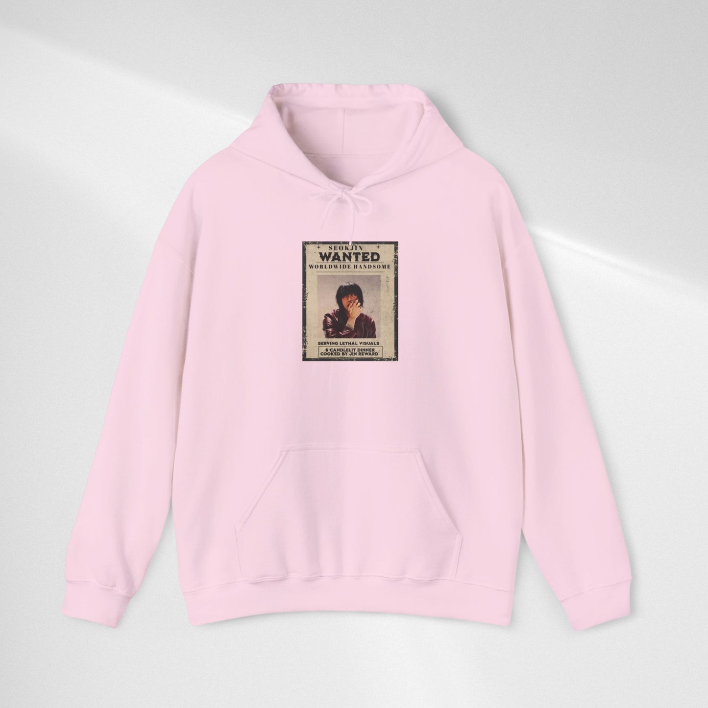 Jin Hoodie — "WANTED" Vintage Photo Poster Graphic Hoodie