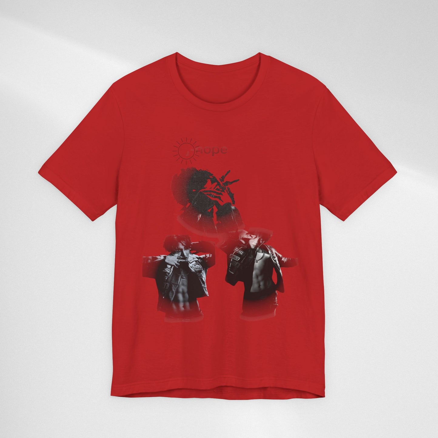 J hope Graphic Tee — Moody Monochrome Portraits