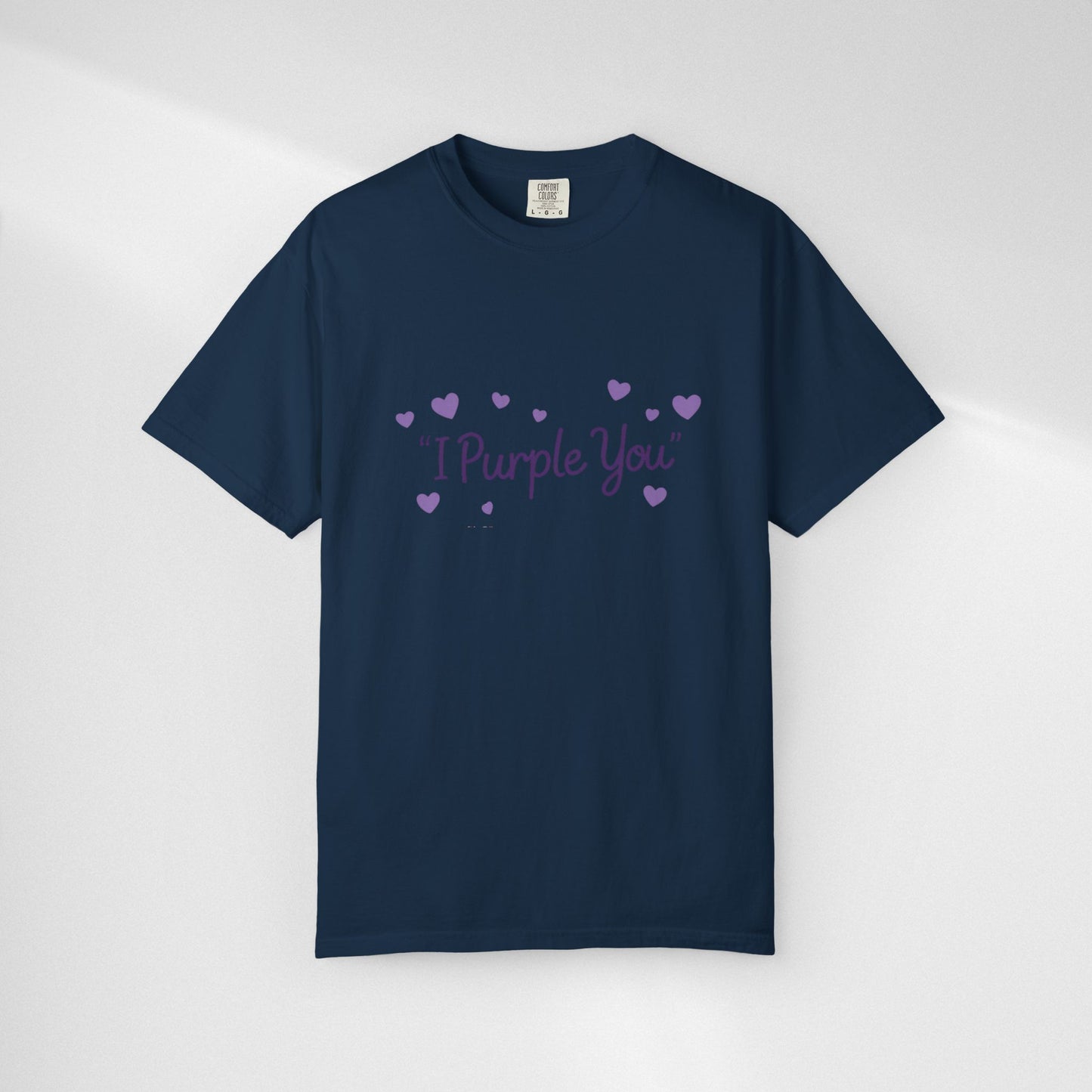 I Purple You T-Shirt — Cute Purple Hearts Valentine Tee
