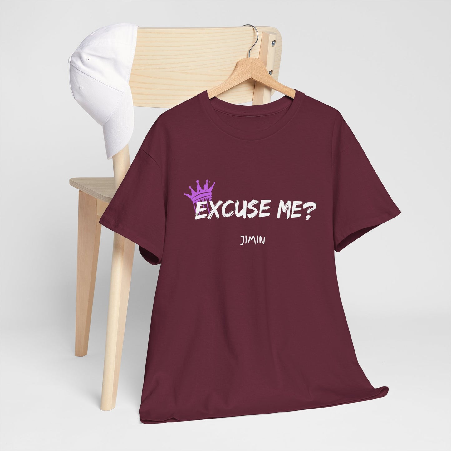 Excuse Me? Tee — Jimin Crown Graphic T‑Shirt