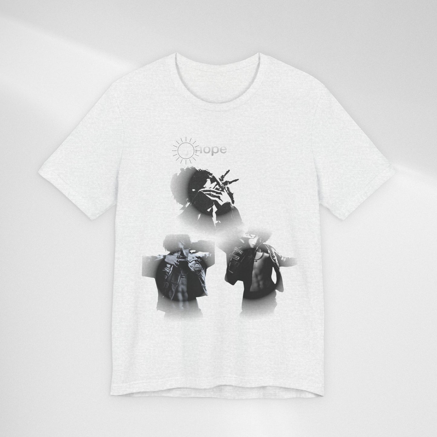 J hope Graphic Tee — Moody Monochrome Portraits