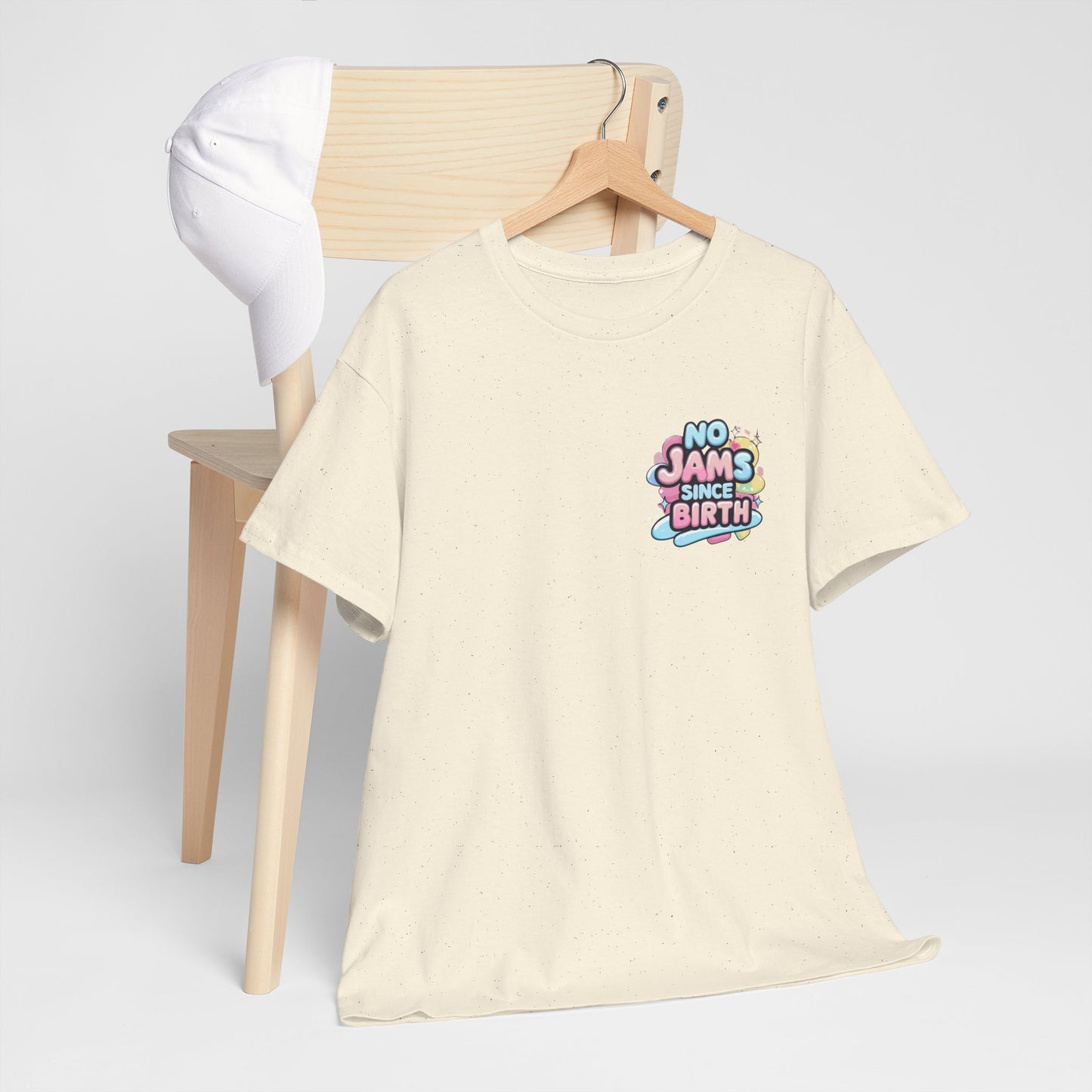 No Jams Since Birth T-Shirt — Cute Pastel Graphic Tee