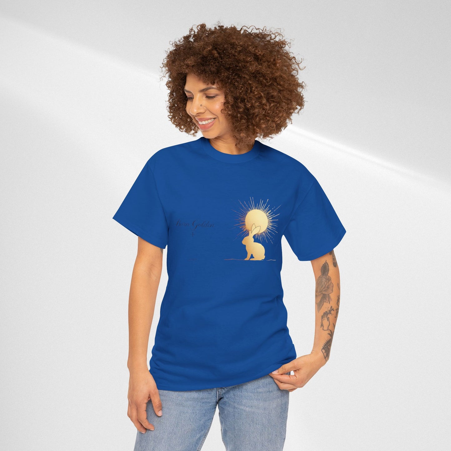 JK Golden Child T-Shirt — 'Born Golden' Cute Kids Illustration Tee