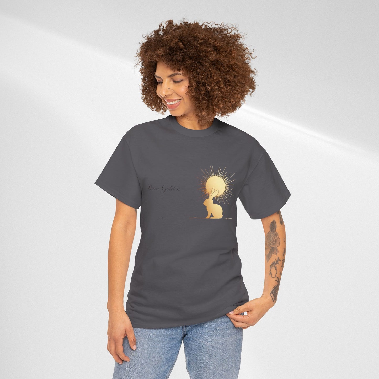 JK Golden Child T-Shirt — 'Born Golden' Cute Kids Illustration Tee