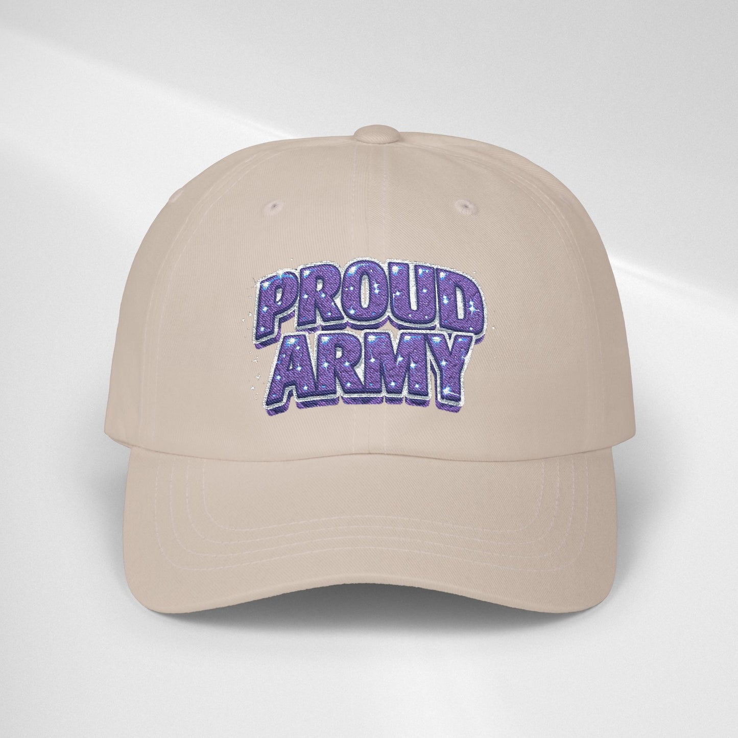 Dad Cap — "Proud Army" Embroidered Baseball Hat