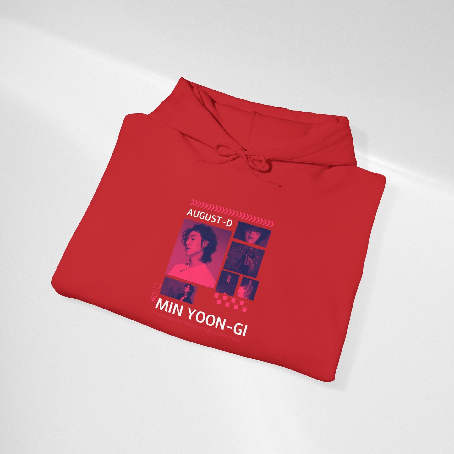 Min Yoon-gi Photo Grid Hoodie — K-Pop Retro Tour Aesthetic