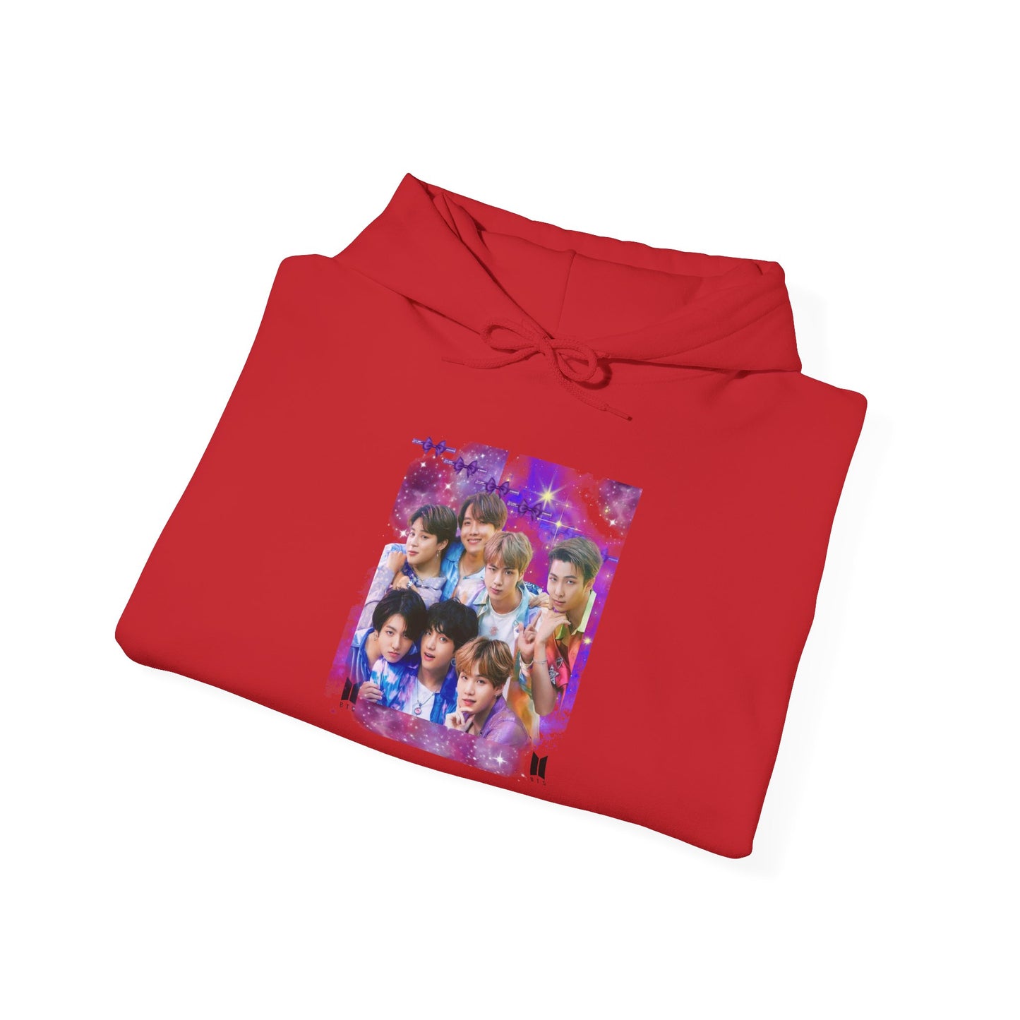 BTS Hoodie — Purple Collage Photo Graphic Hoodie