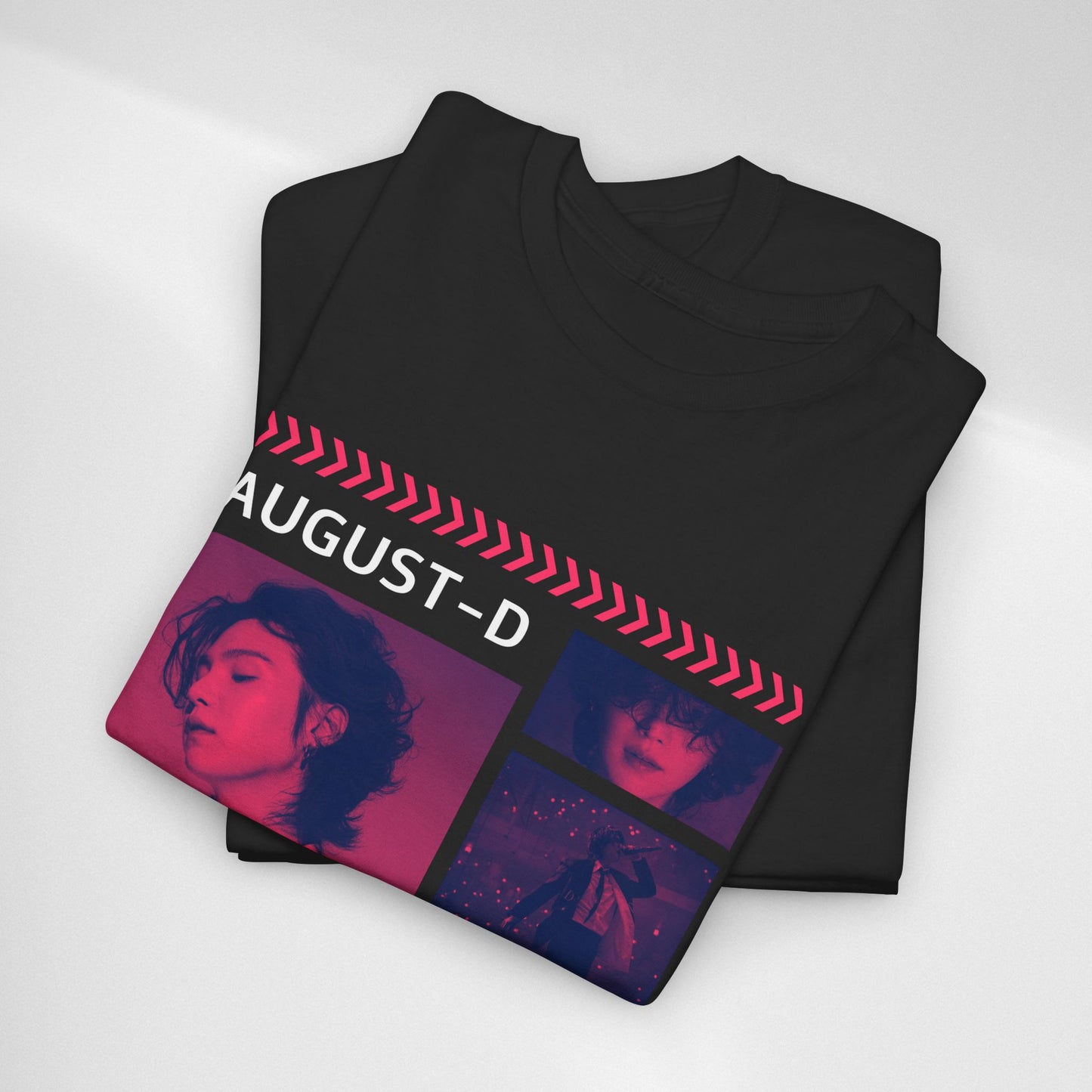 Min Yoon-Gi Photo Grid Tee — K‑Pop BTS August‑D Fan Shirt