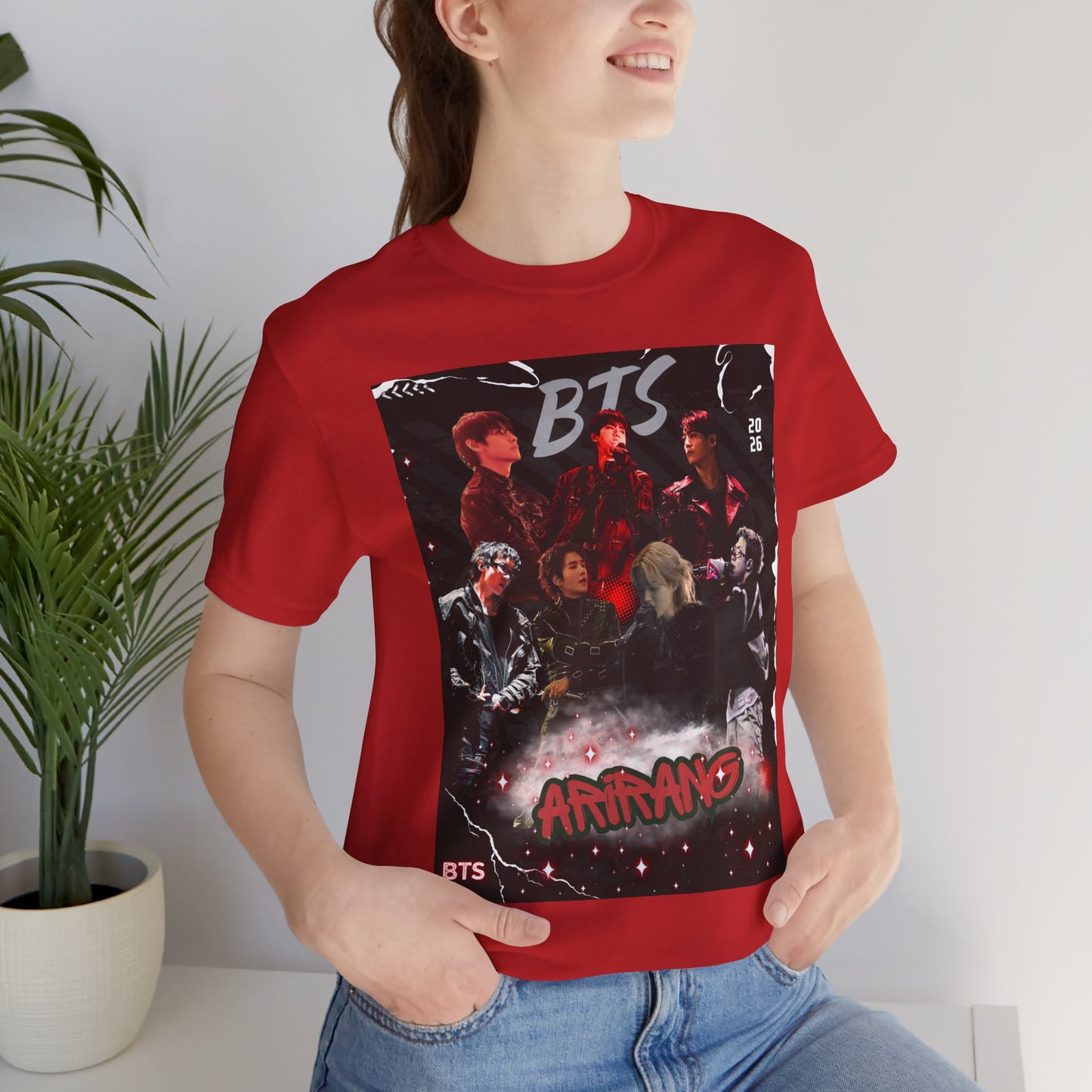 BTS ARIRANG Band Graphic Tee — 'BTS ARMY' Retro Concert Poster Shirt