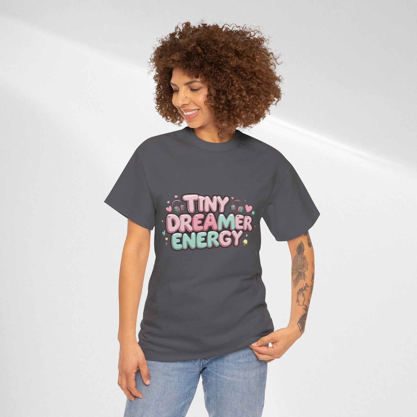 TinyTan Dreamer Energy T-Shirt — Cute Pastel Graphic Tee