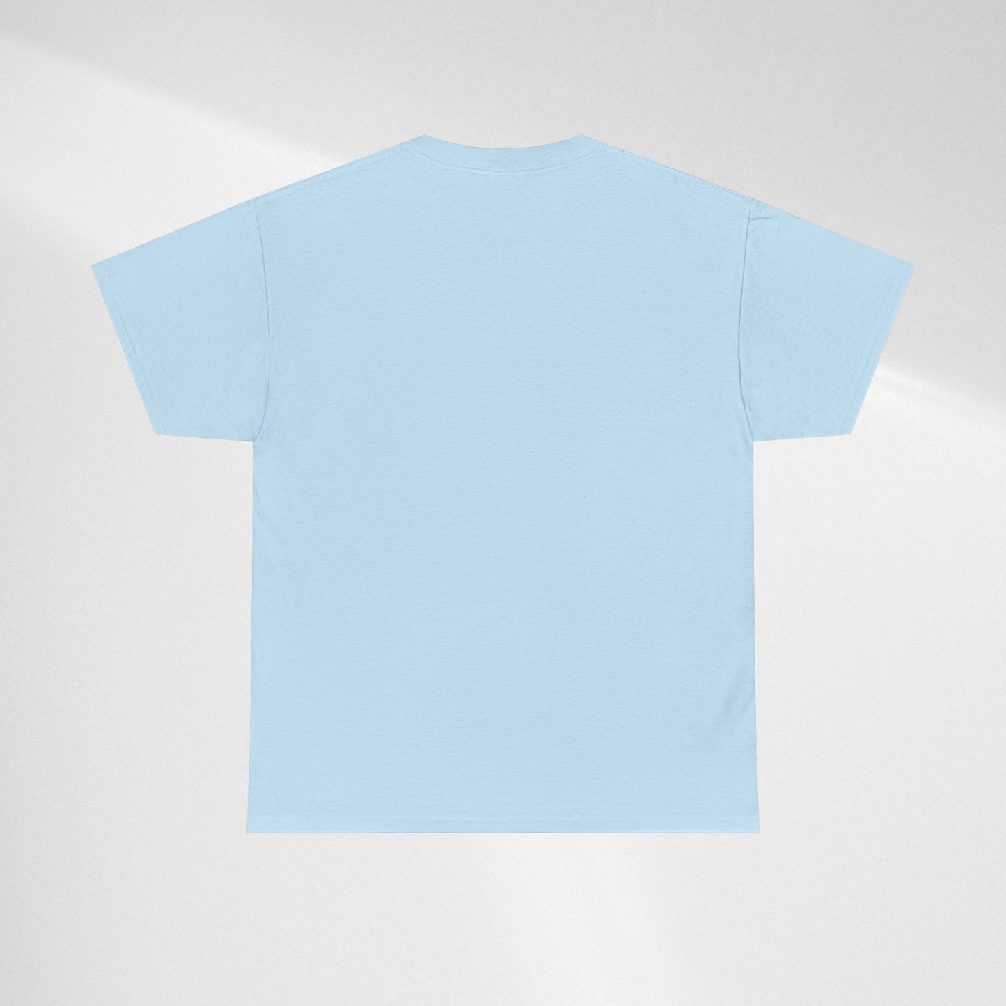 Blue & Grey Heart T-Shirt — Watercolor Cloud Heart Design
