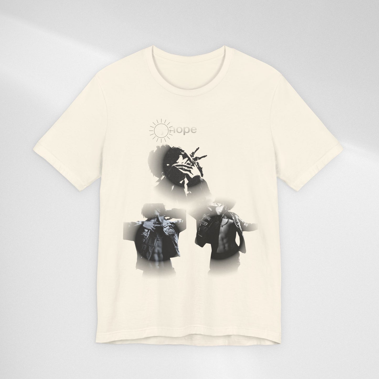 J hope Graphic Tee — Moody Monochrome Portraits