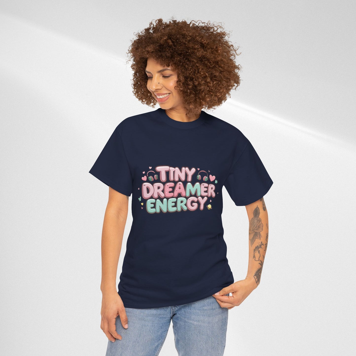 TinyTan Dreamer Energy T-Shirt — Cute Pastel Graphic Tee