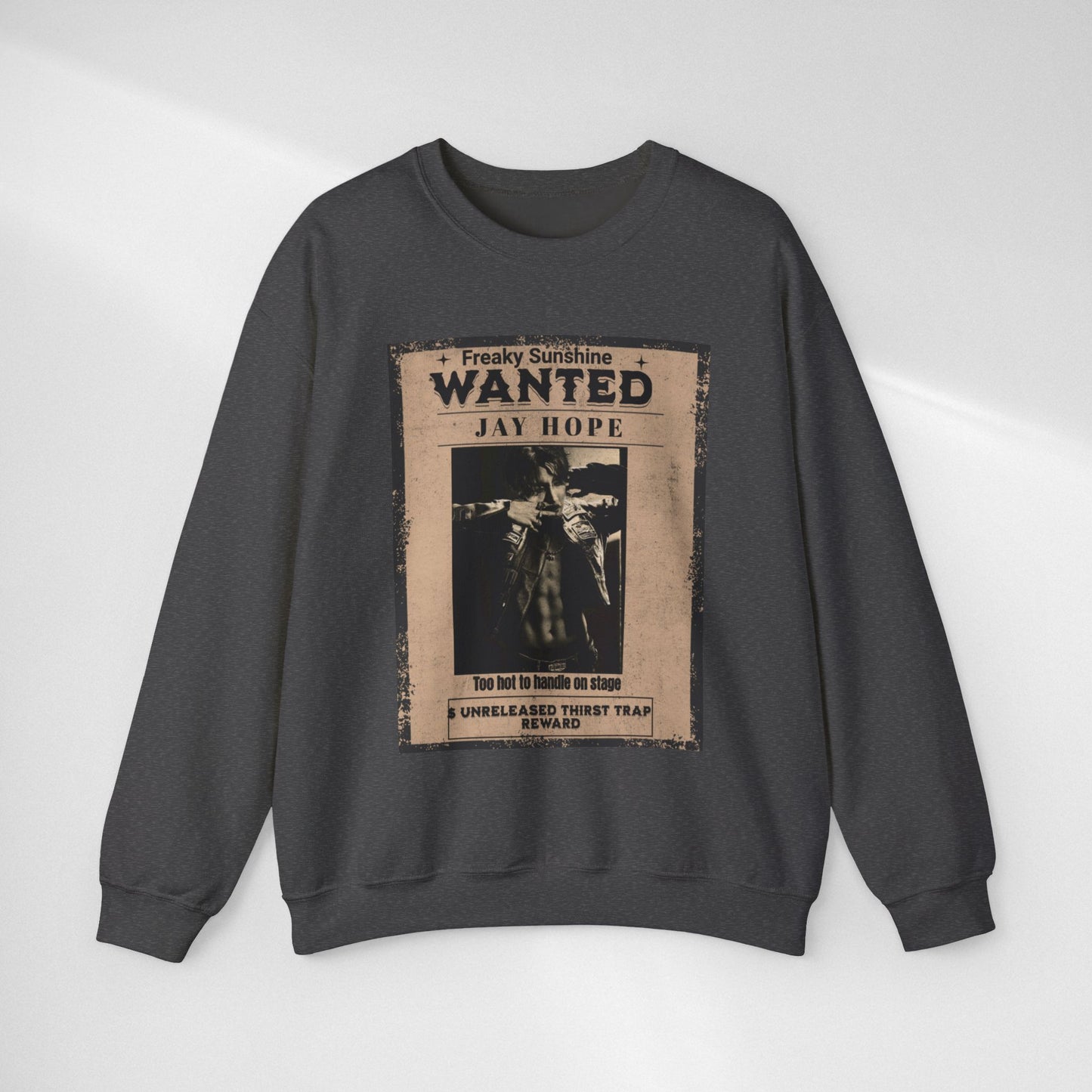 Wanted 'Jay Hope' Vintage Poster Sweatshirt – Retro Western Graphic Crewneck