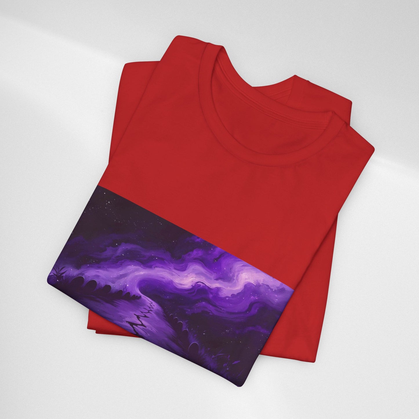 You Never Walk Alone Tee — Purple Night Stairway Graphic T‑Shirt