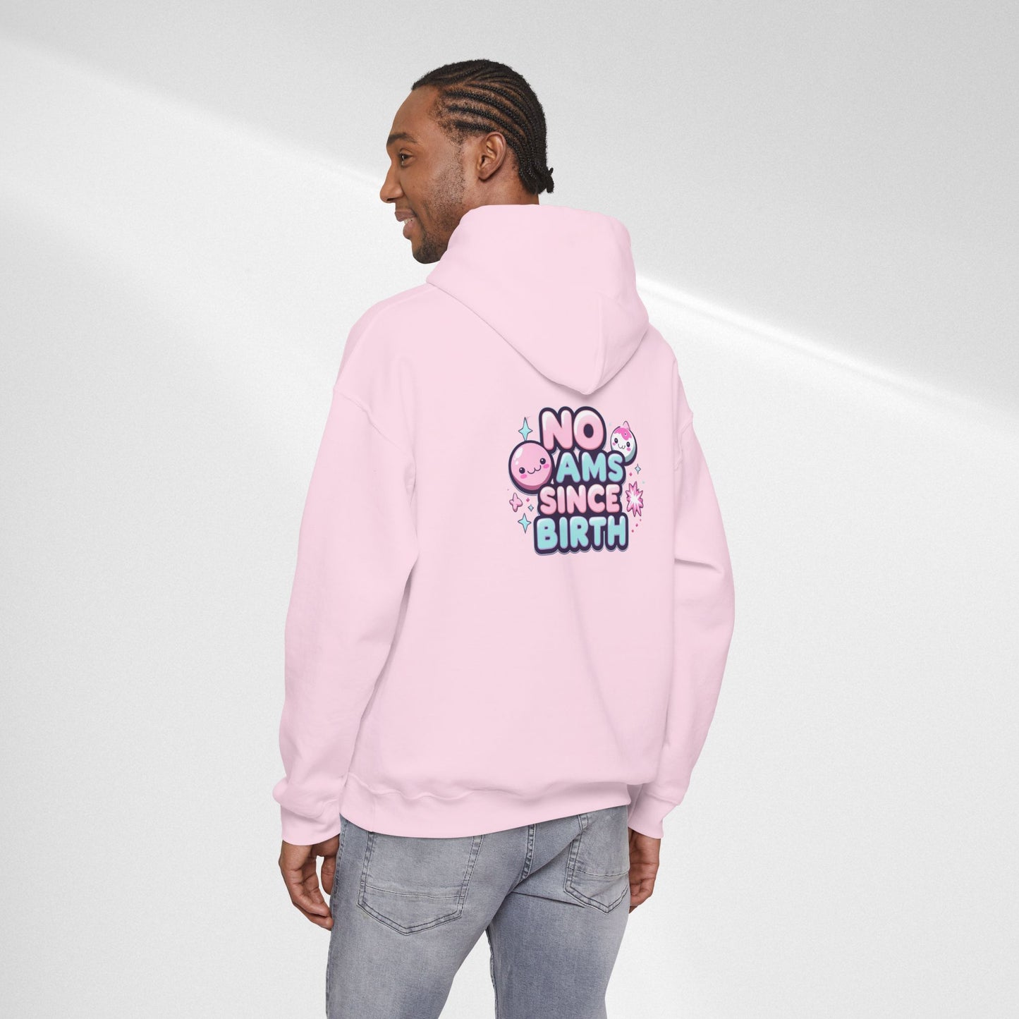 Hoodie — "No Jams Since Birth" Cute Kawaii Graphic Pullover