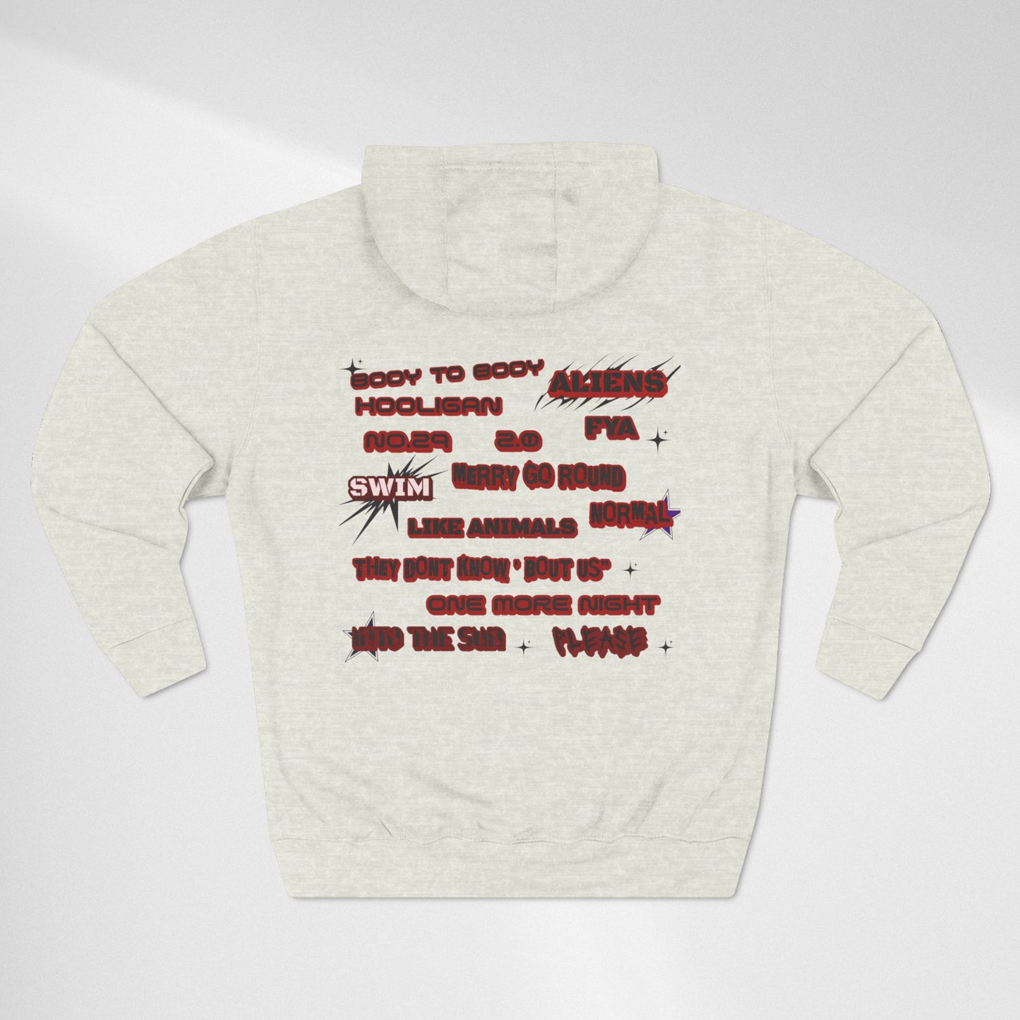 BTS World Tour Hoodie — 'Arirang' Fleece Pullover with Tour Dates