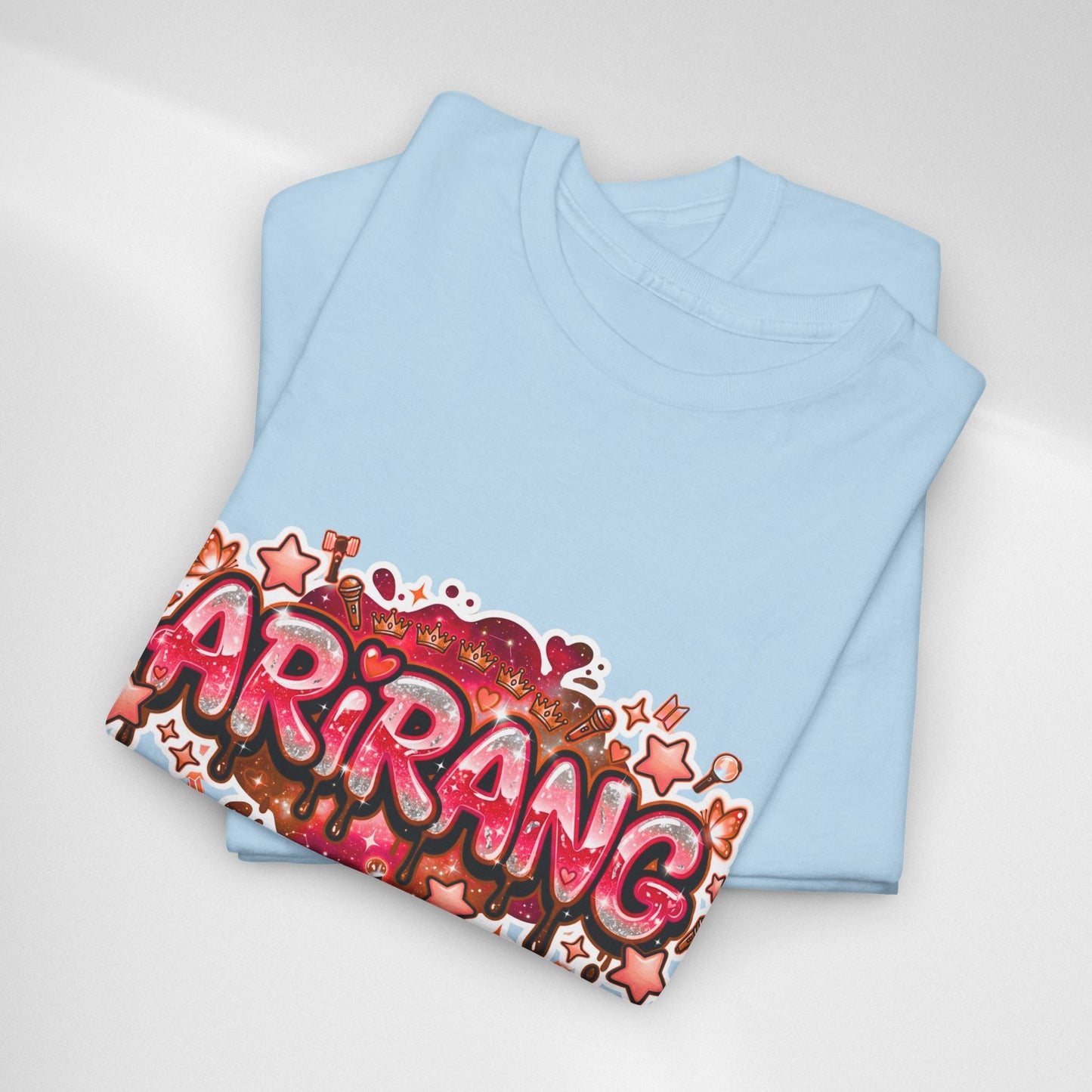 BTS Arirang Floral Graphic Tee - Korean Music Tribute Shirt