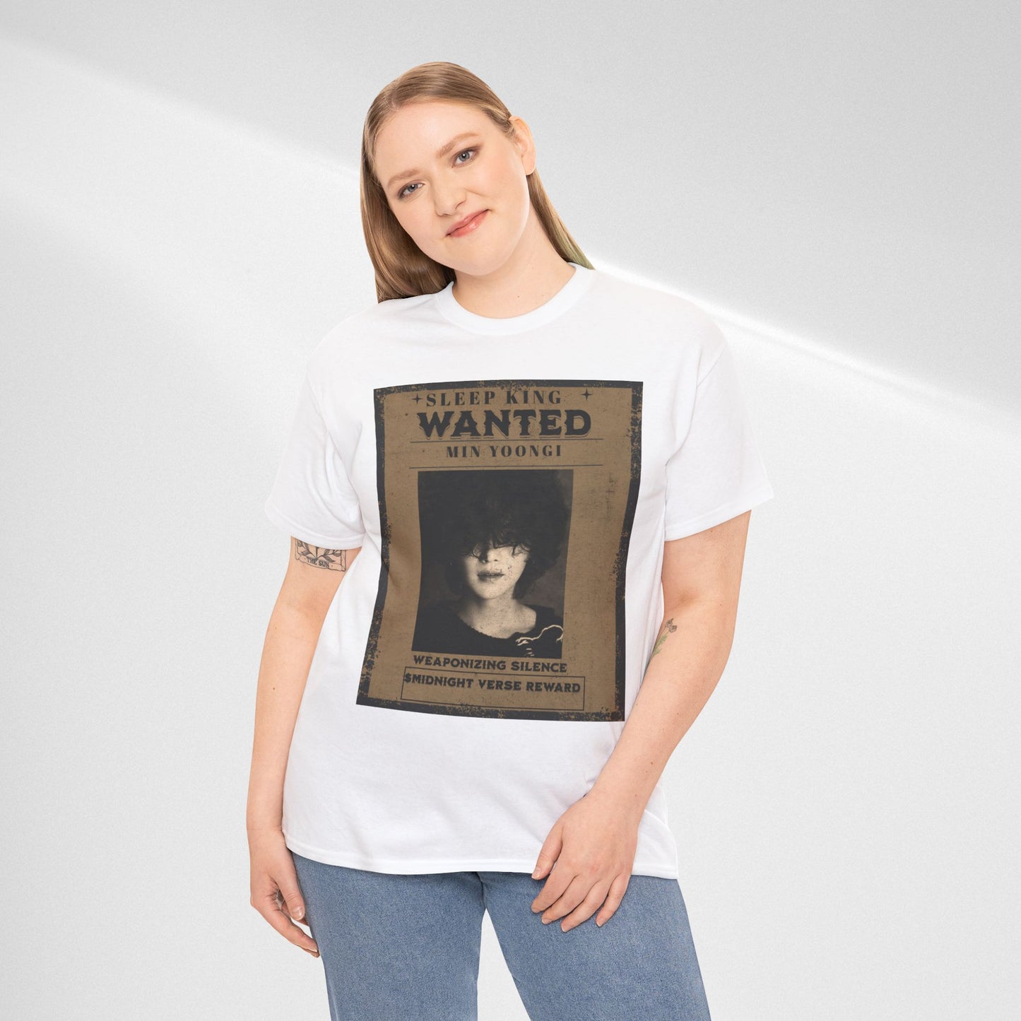 Suga Vintage “Sleeping Wanted” Retro Poster T-Shirt