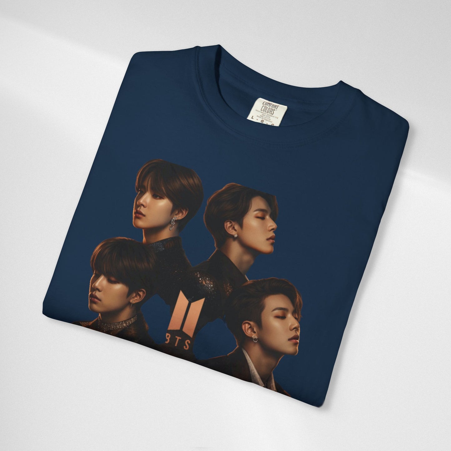 BTS Portrait Collage T-Shirt — Dark Mood Graphic Tee