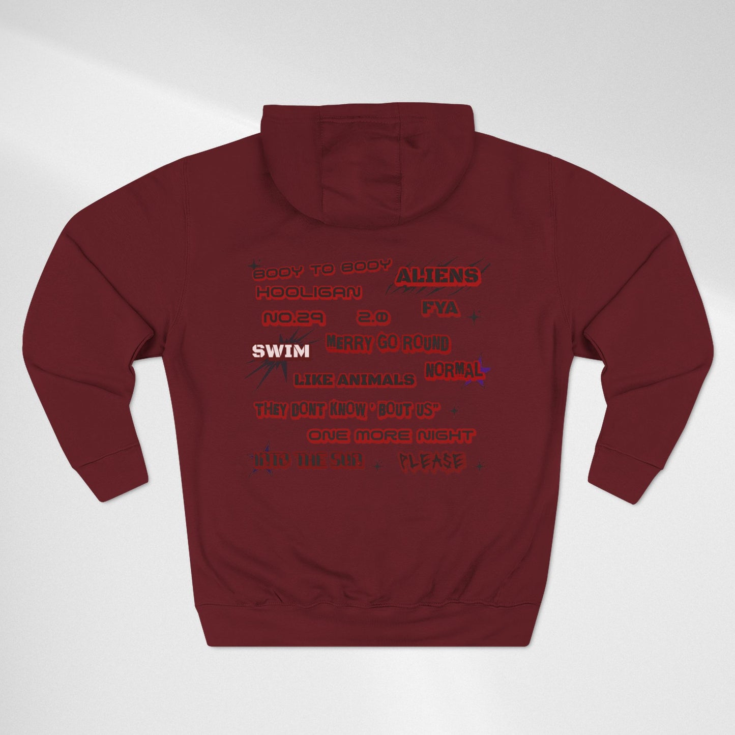 BTS World Tour Hoodie — 'Arirang' Fleece Pullover with Tour Dates