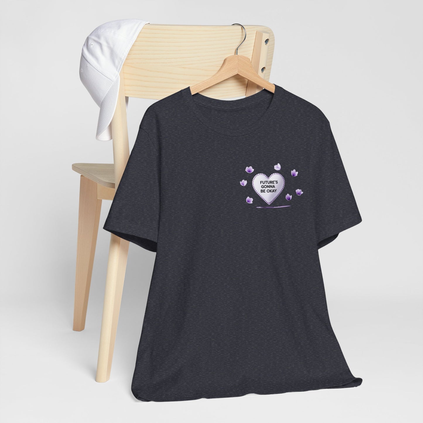 Future's Gonna Be Okay T-Shirt — Purple Heart Positive Graphic Tee