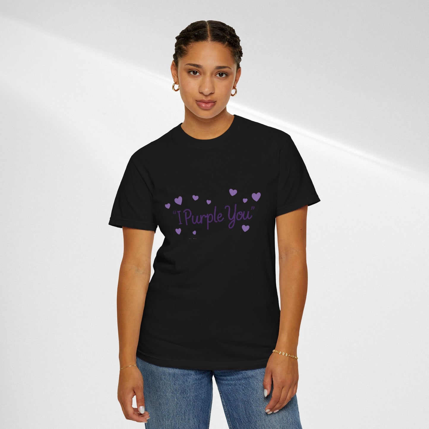 I Purple You T-Shirt — Cute Purple Hearts Valentine Tee