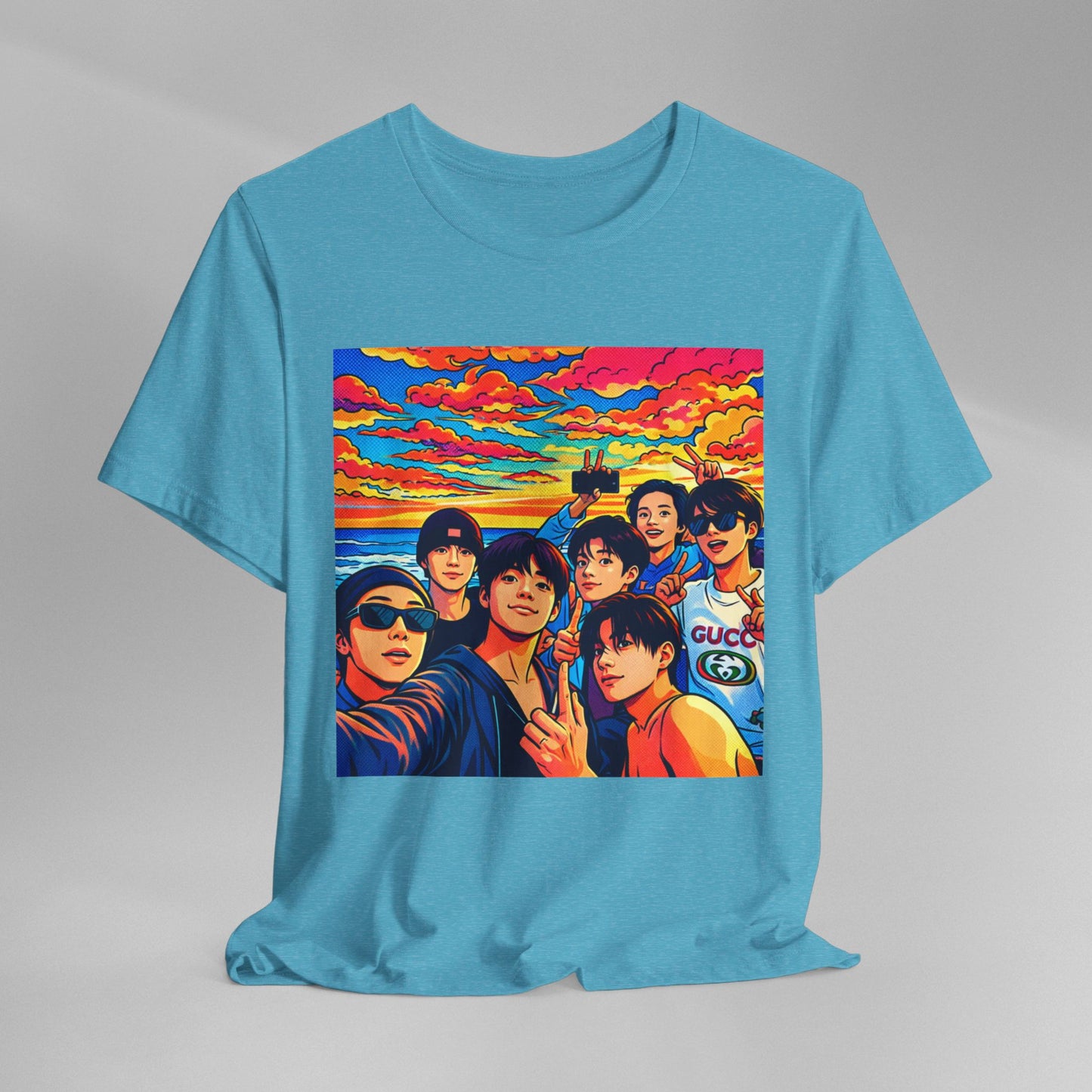 BTS Vibrant Sunset Group Portrait Tee