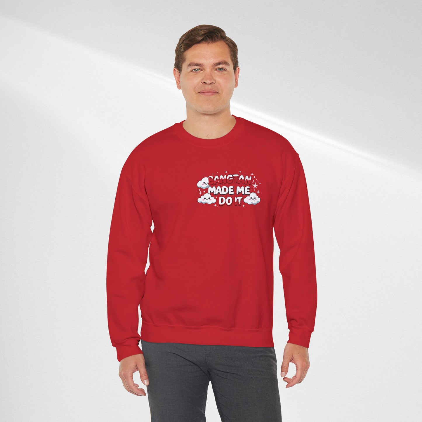 Crewneck Sweatshirt — "Bangtan Made Me Do It" K-Pop BTS Fan Pullover