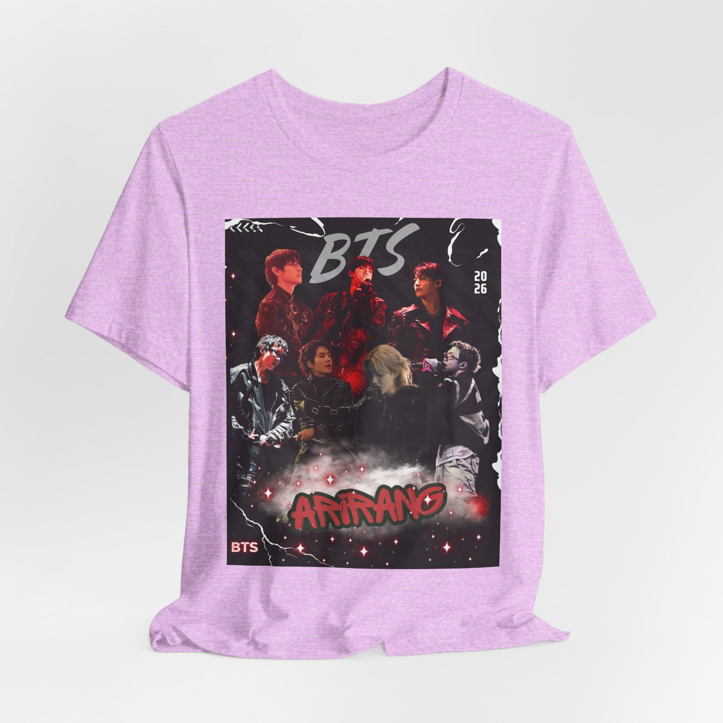 BTS ARIRANG Band Graphic Tee — 'BTS ARMY' Retro Concert Poster Shirt