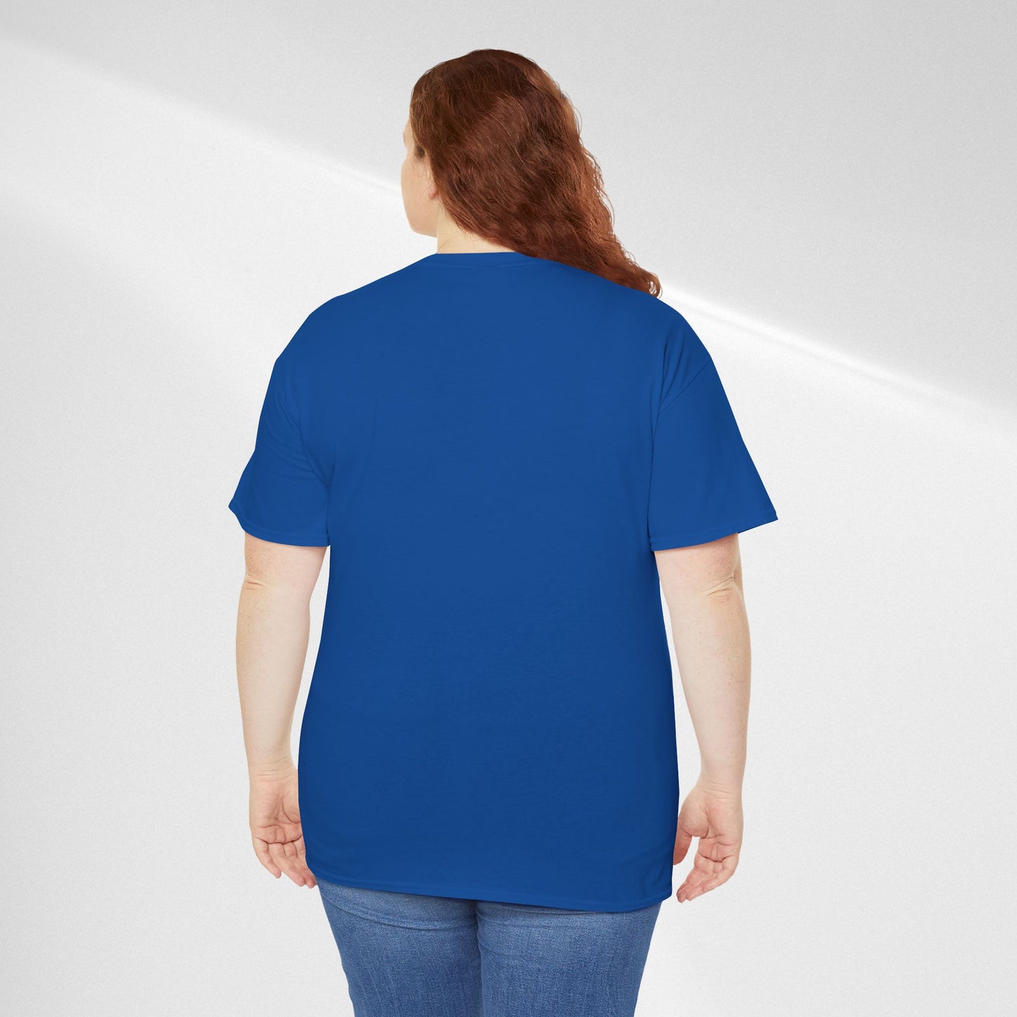 Blue & Grey Heart T-Shirt — Watercolor Cloud Heart Design