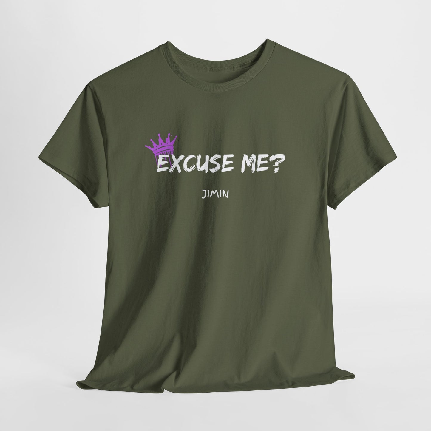 Excuse Me? Tee — Jimin Crown Graphic T‑Shirt