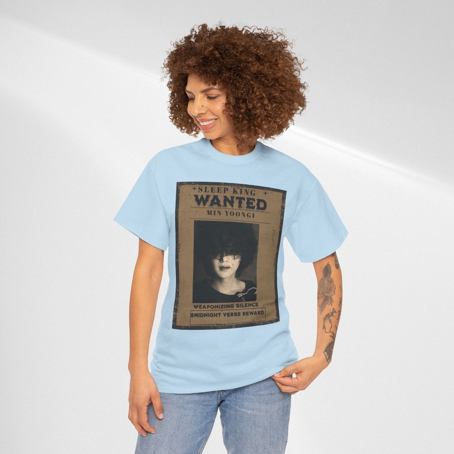 Suga Vintage “Sleeping Wanted” Retro Poster T-Shirt