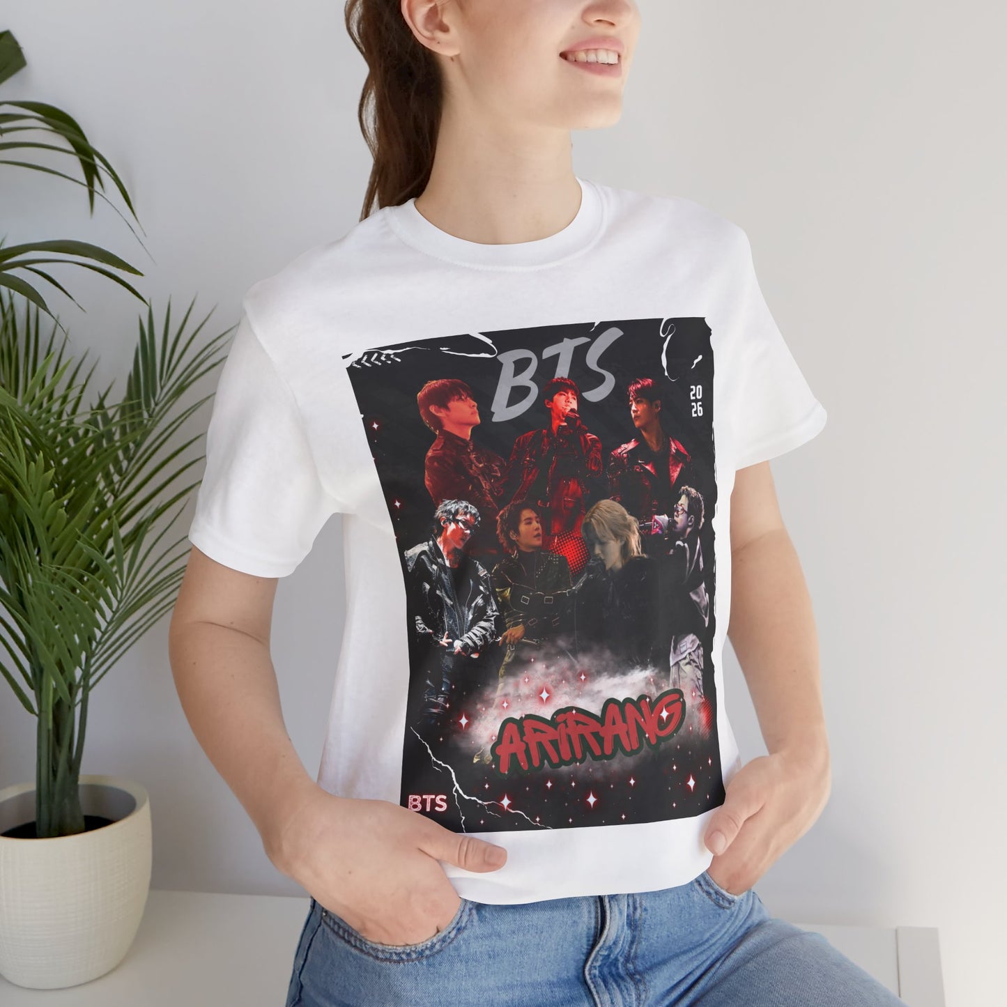BTS ARIRANG Band Graphic Tee — 'BTS ARMY' Retro Concert Poster Shirt