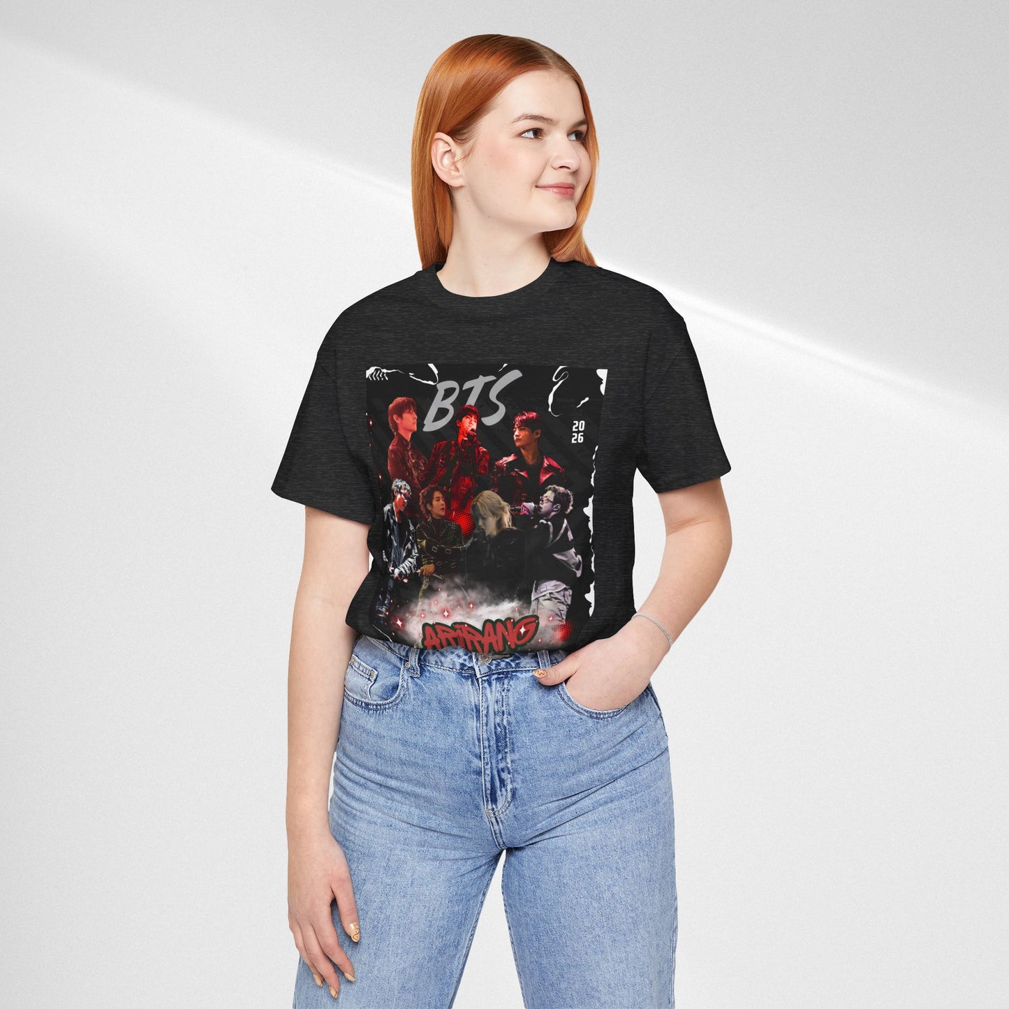 BTS ARIRANG Band Graphic Tee — 'BTS ARMY' Retro Concert Poster Shirt