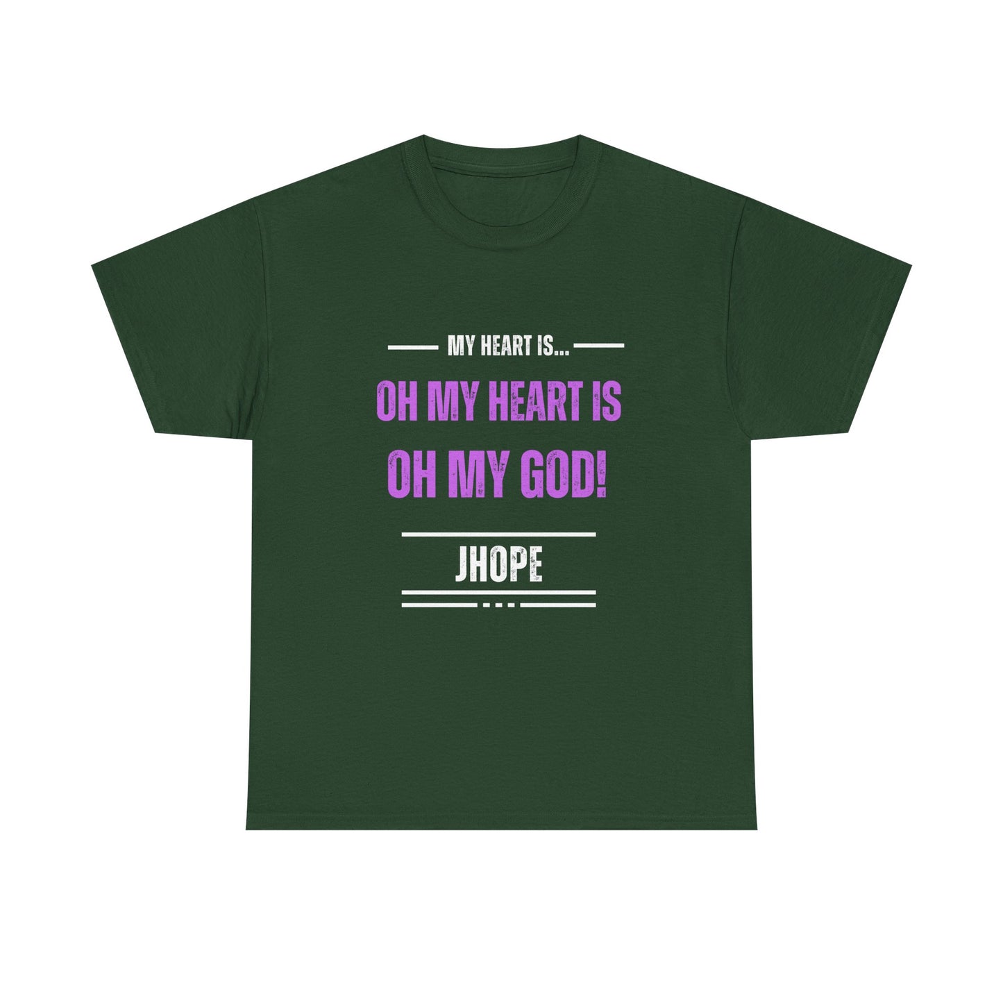 Graphic Tee — "Oh My Heart Is Oh My God!" J-Hope Fan Shirt