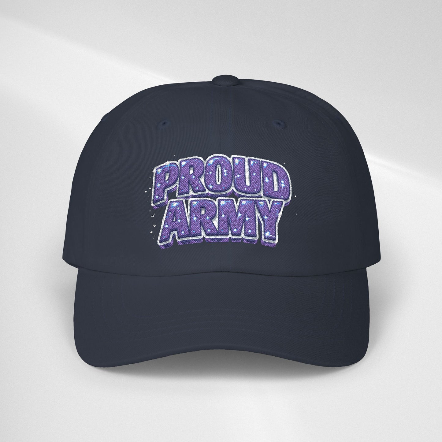 Dad Cap — "Proud Army" Embroidered Baseball Hat