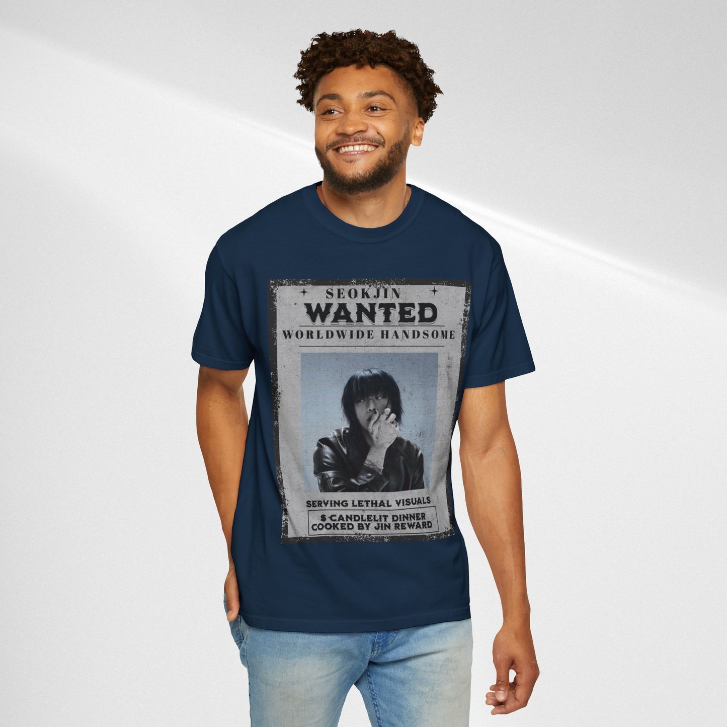 Seokjin "Wanted: Worldwide Handsome" Graphic T-Shirt
