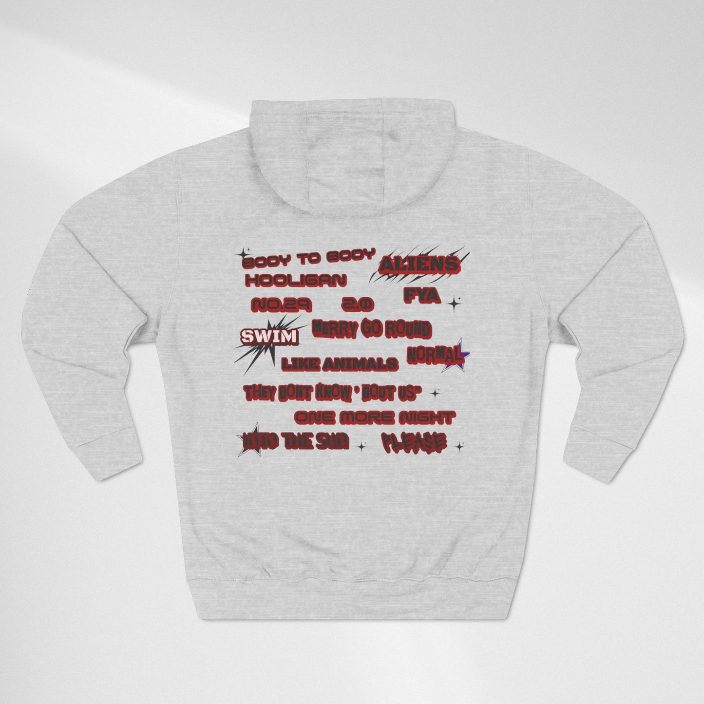 BTS World Tour Hoodie — 'Arirang' Fleece Pullover with Tour Dates