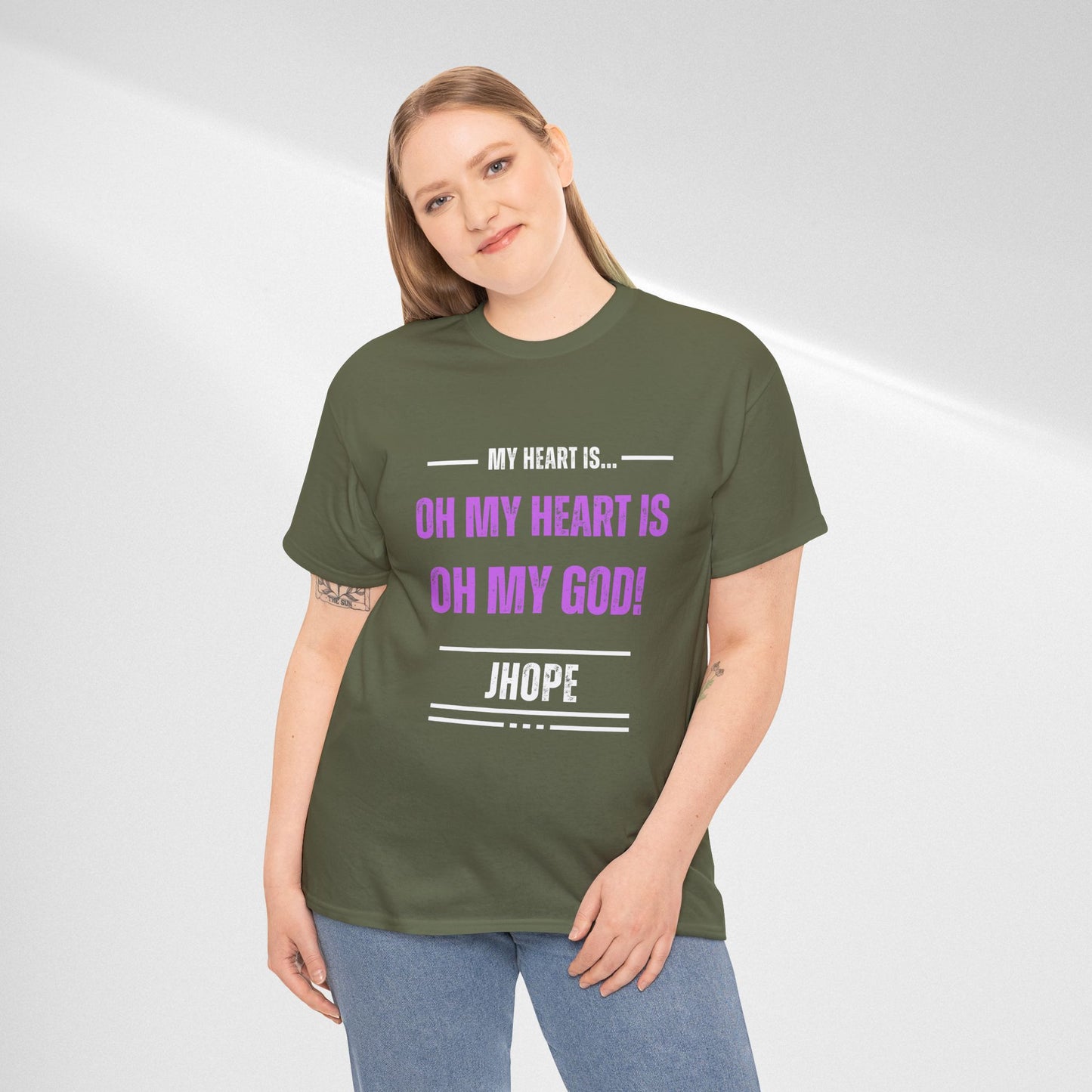 Graphic Tee — "Oh My Heart Is Oh My God!" J-Hope Fan Shirt