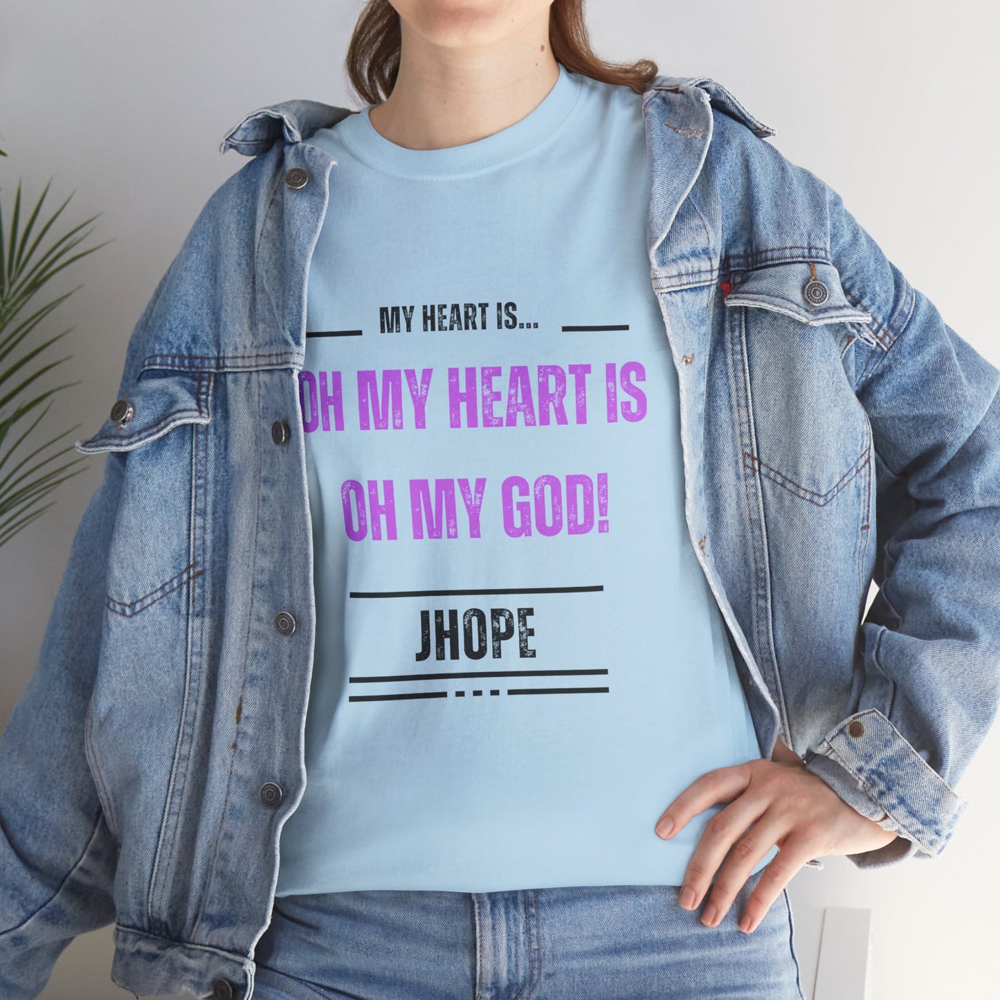 Graphic Tee — "Oh My Heart Is Oh My God!" J-Hope Fan Shirt