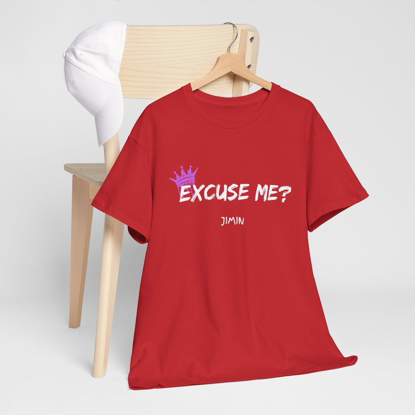Excuse Me? Tee — Jimin Crown Graphic T‑Shirt